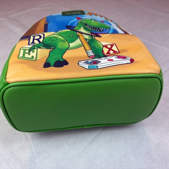 Loungefly Disney Pixar Toy Story Rex Little Arms Green Mini Backpack. New w tags - Picture 10 of 16